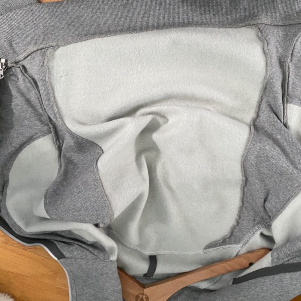 Lululemon Asymmetrical Gray Zip-Up Scuba Jacket - Picture 8 of 11
